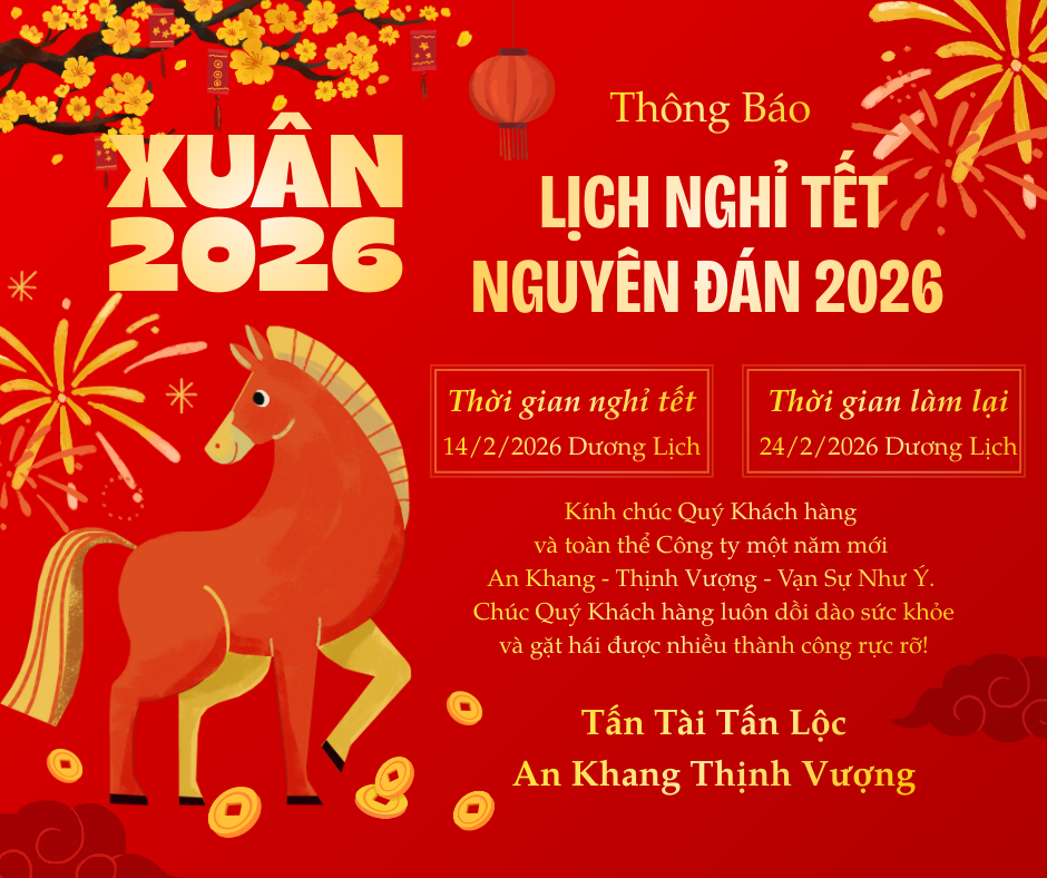 THÔNG BÁO LỊCH NGHỈ TẾT NGUYÊN ĐÁN 2026